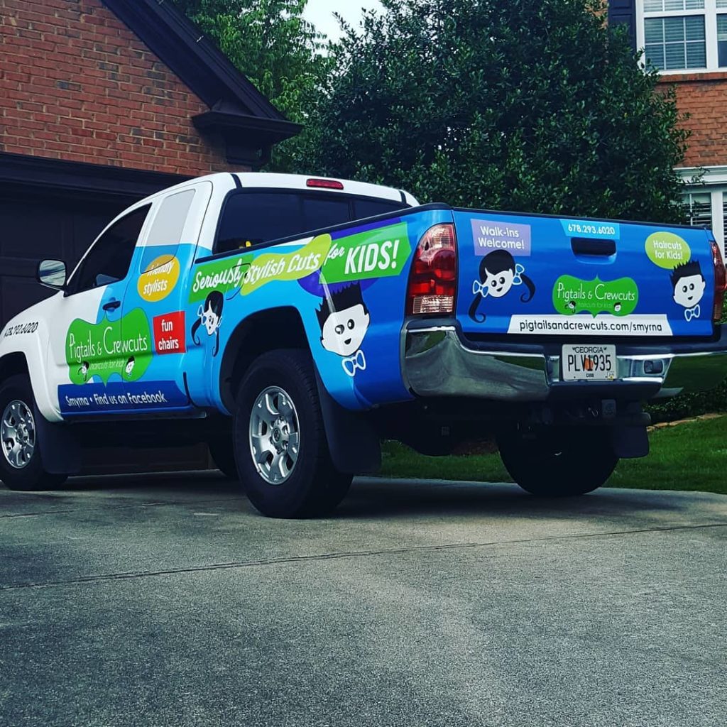 First-Time Franchisees wrap their truck to market to the community